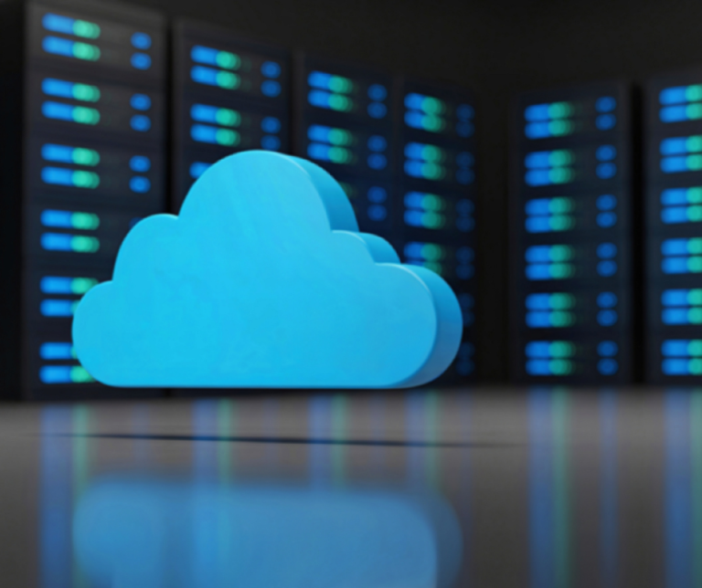 Enterprise cloud computing infrastructure with secure data storage and scalable server architecture