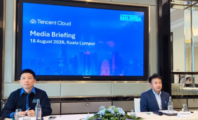Bluefin and Nucky Fang, GM of Tencent Cloud International and Tencent Cloud Malaysia